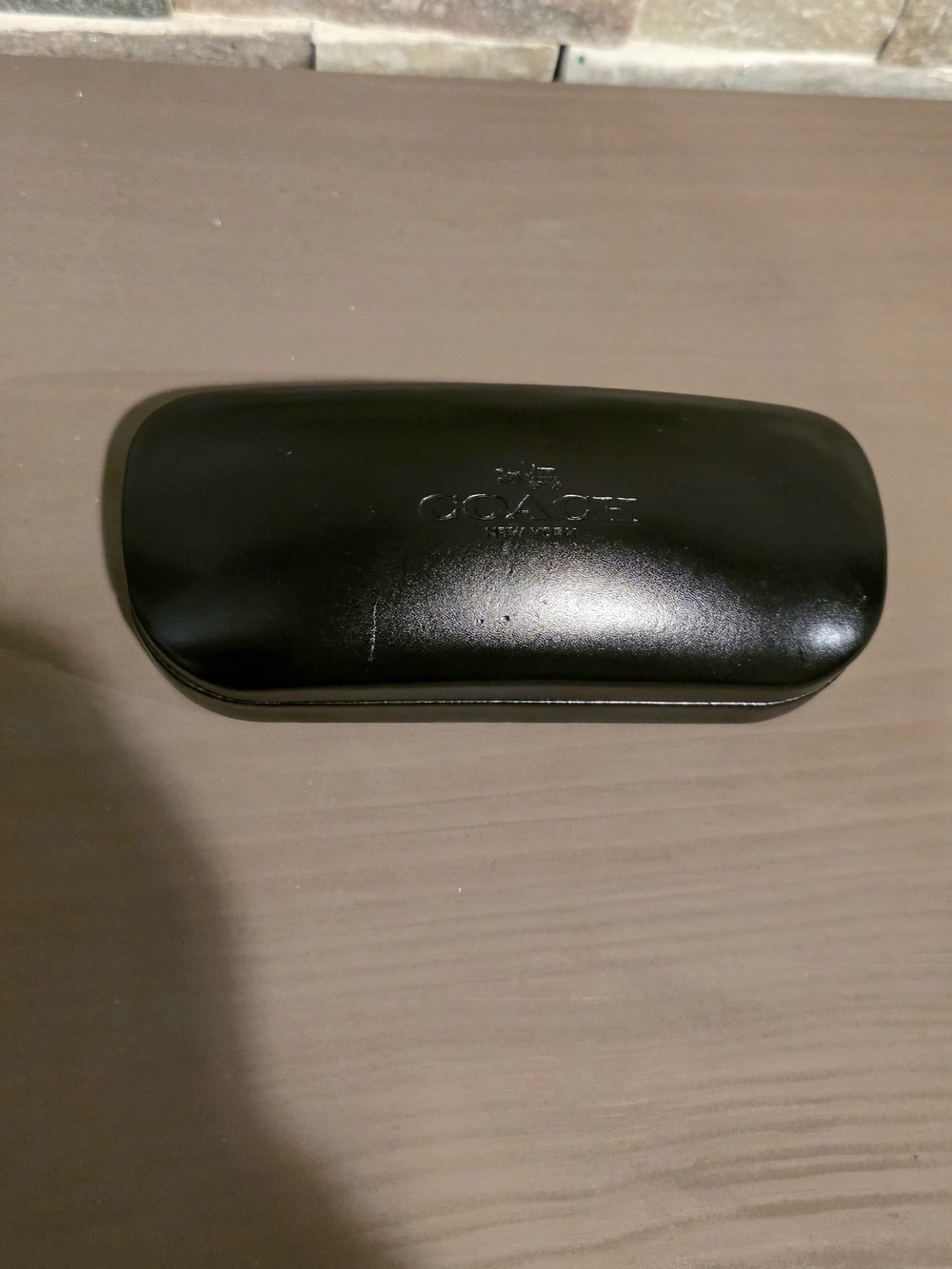 Black Coach Eyewear Hard Shell Case